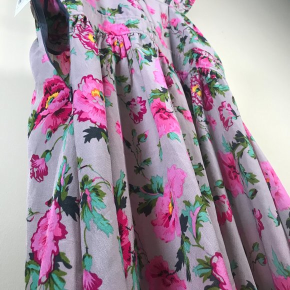 Selina Studio Grey & Pink Floral Dress - Picture 10 of 12